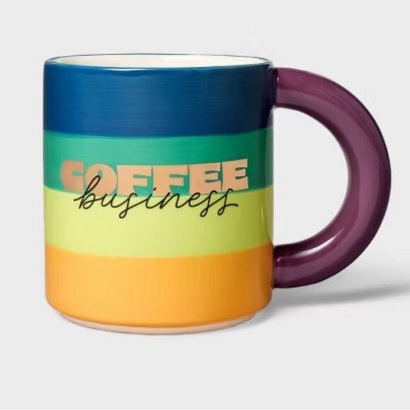 TABITHA BROWN NWT STONEWARE COFFEE BUSINESS MUG - Picture 2 of 3